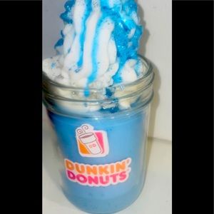 Dunkin doughnut inspired candle